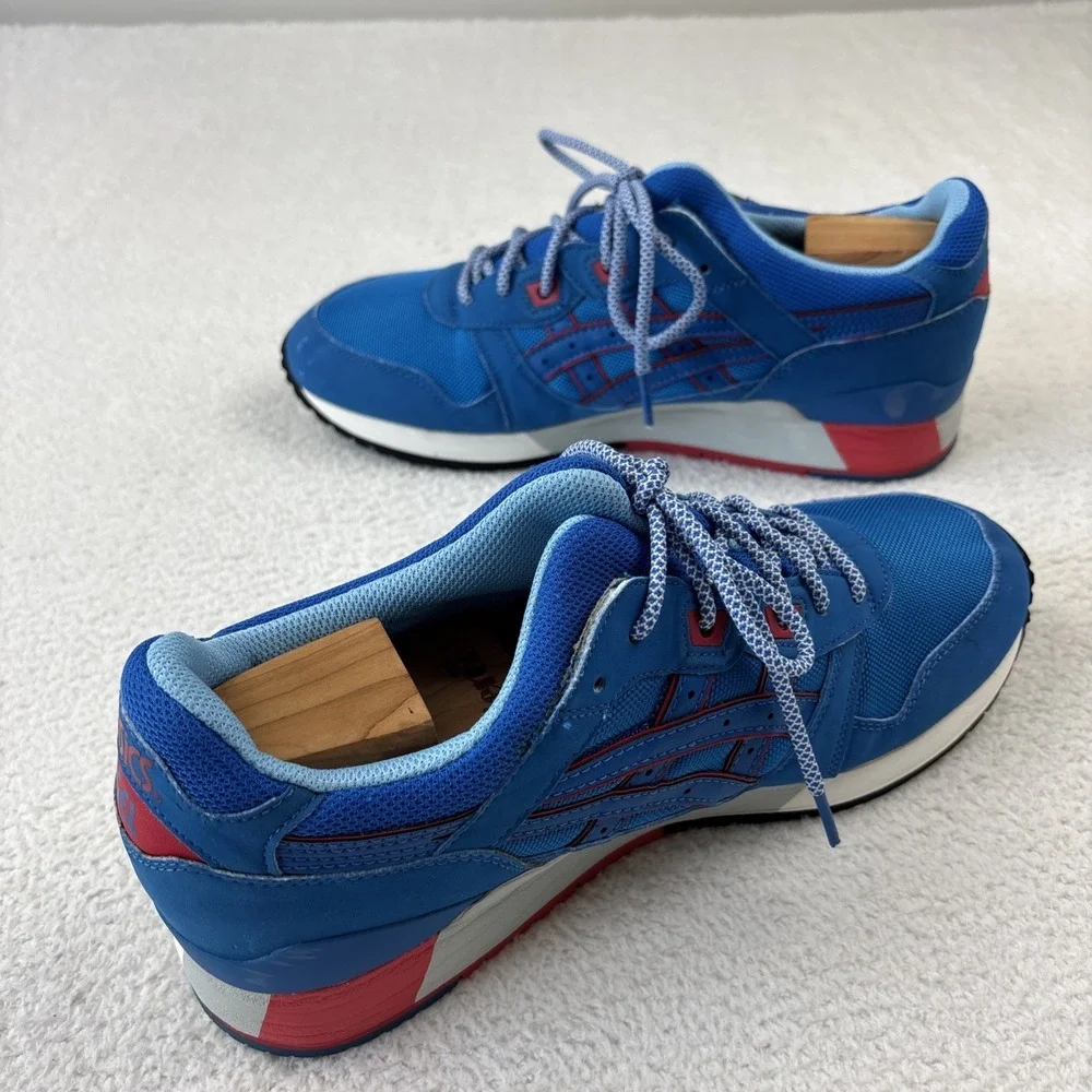 ASICS Gel Lyte 3 III OG 'Future Pack' Mens Size 10 Mid Blue/Red Sneakers H637Y